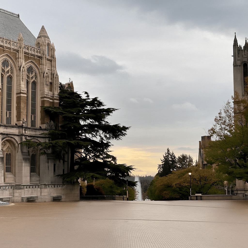 skyline view of University of Washington