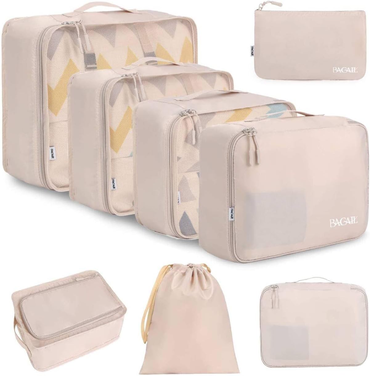 light pink packing cubes