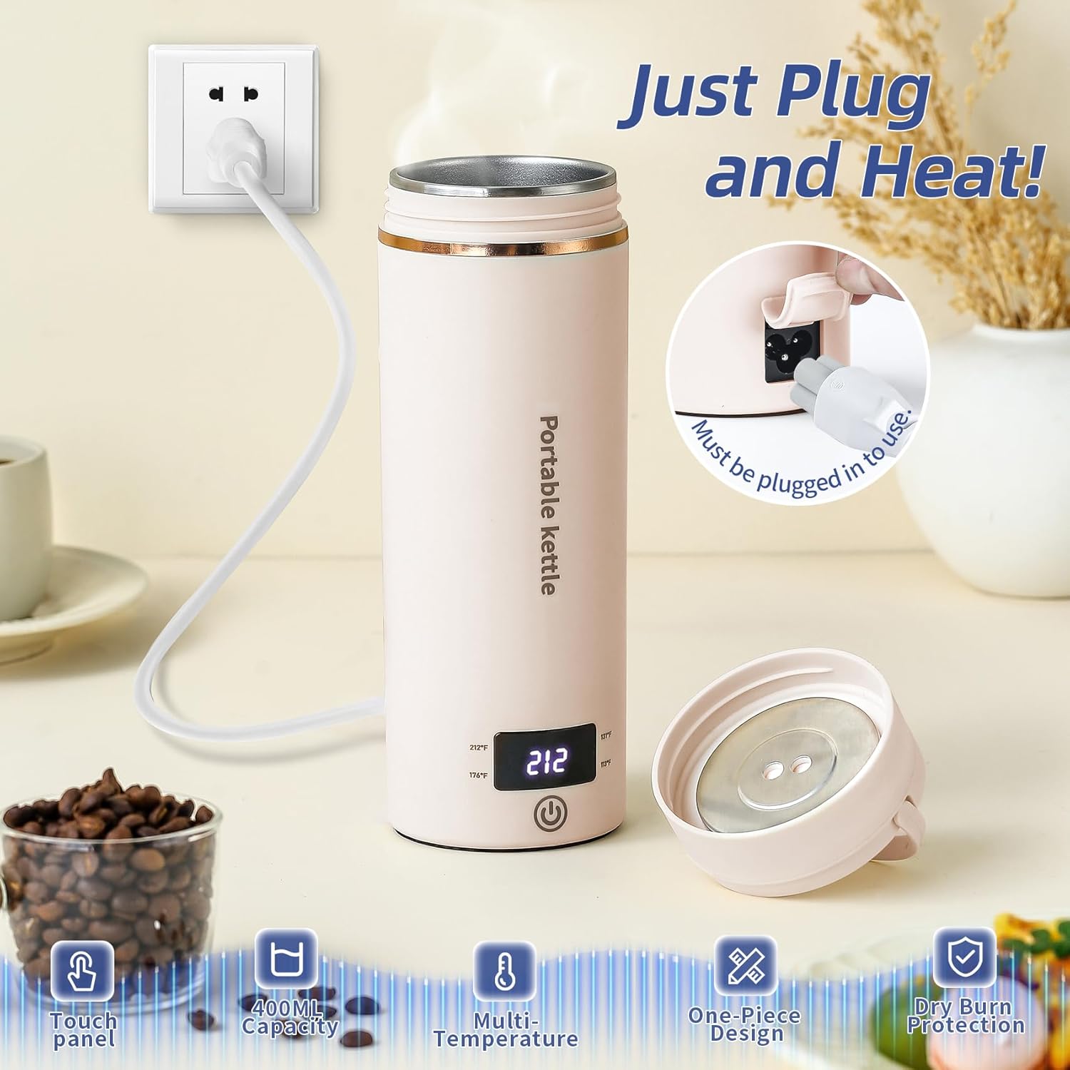 travel electric water kettle
